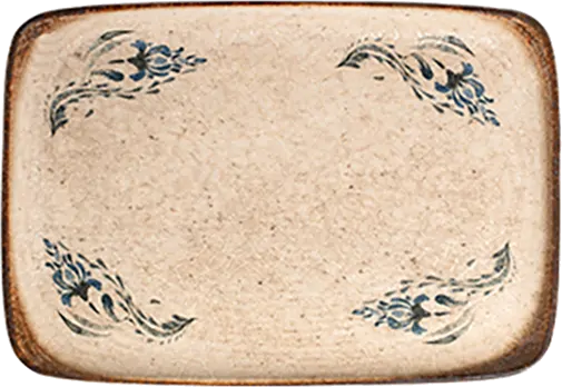 Voyage Navy Quadro Rectangular Plate 31 cm (27 * 20)