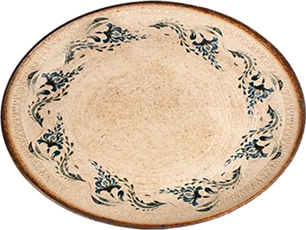Voyage Navy Lona Oval Plate 33 cm