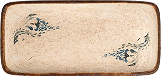 Voyage Navy Quadro Rectangular Plate 35 cm (34 * 16)