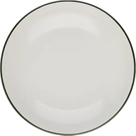 Modest Green Valle Deep Plate 25 cm 1140 cc