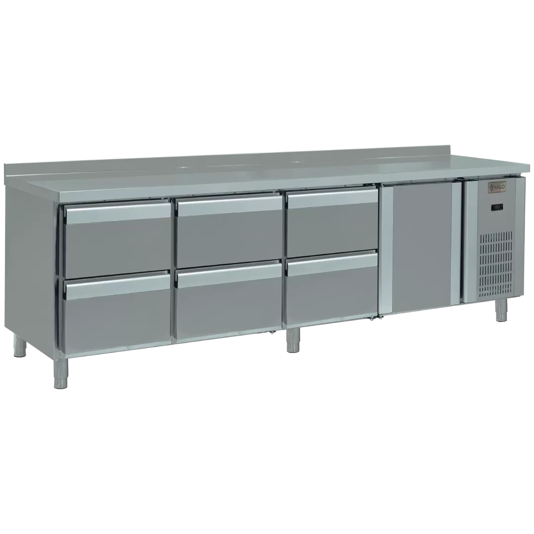 Counter Type 6 Drawers + 1 Door Refrigerator