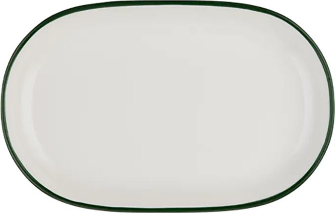 Modest Green Magnus Oval Platter 37 cm