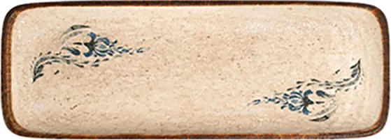 Voyage Navy Quadro Rectangular Plate 30 cm (30 * 11)