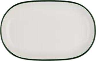 Modest Green Magnus Oval Platter 18 cm