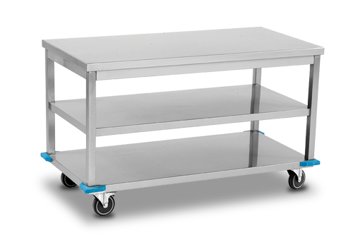 Work Bench with Base and Intermediate Shelf
