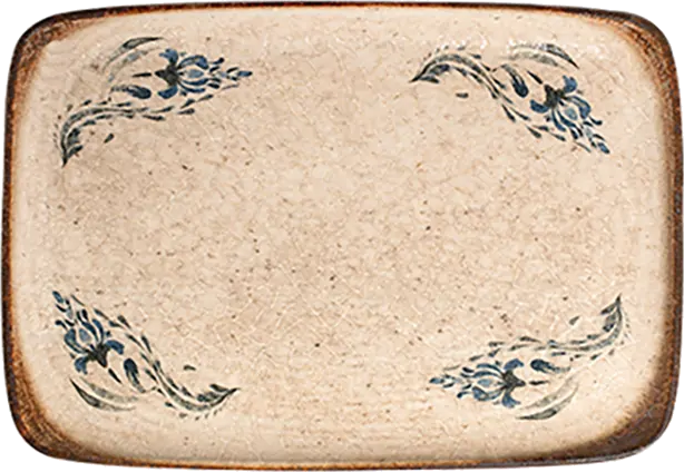 Voyage Navy Quadro Rectangular Plate 37 cm (33 * 23)