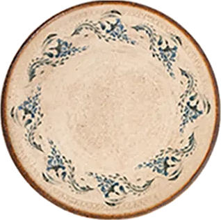 Voyage Navy Lona Flat Plate 17 cm