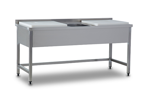 Fish Cleaning Bench with Single Sink