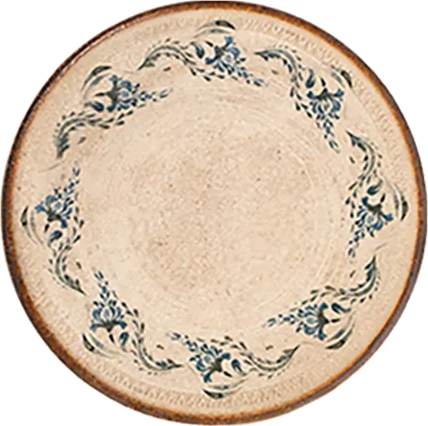 Voyage Navy Lona Flat Plate 23 cm