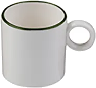 Modest Green Ring Coffee Cup 80 cc